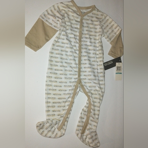 ☆NWT☆KENNETH COLE REACTION Infants 6/9mo Unisex Coverall Sleeper Layette☆ - Picture 2 of 11